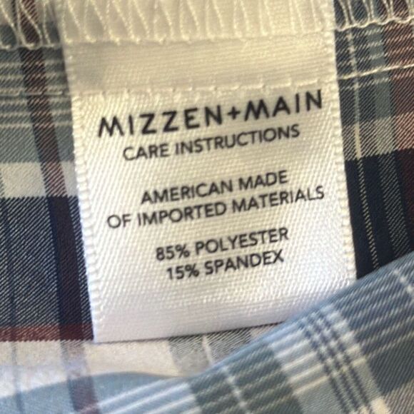 Mizzen + Main Leeward Collection XL Trim Fit Athletic Dress Shirt 4 way Stretch - Picture 7 of 9